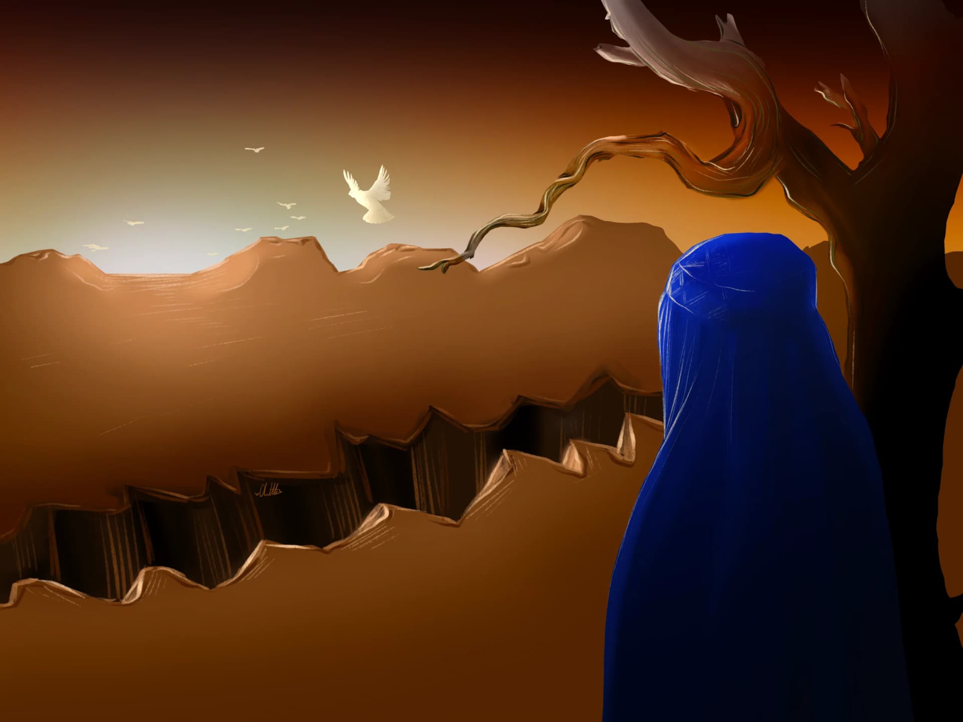 Artwork: There is a woman